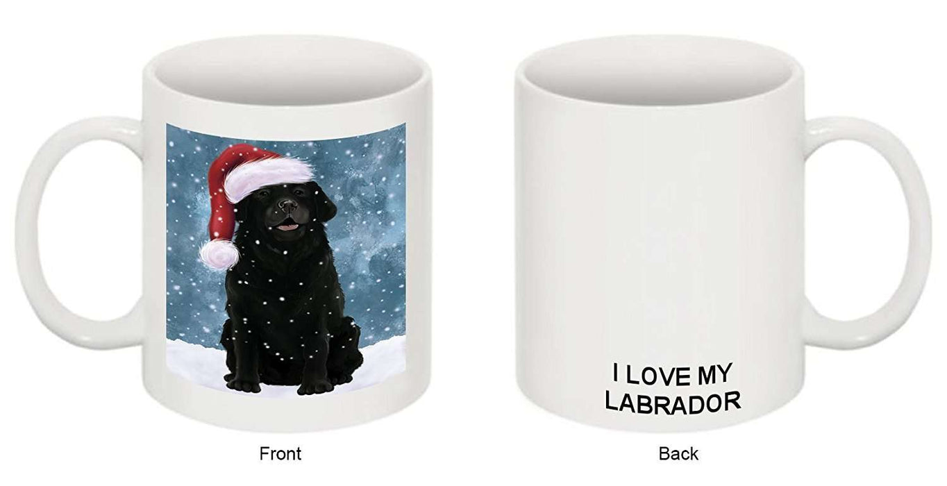 Let It Snow Happy Holidays Labrador Dog Christmas Mug CMG0301