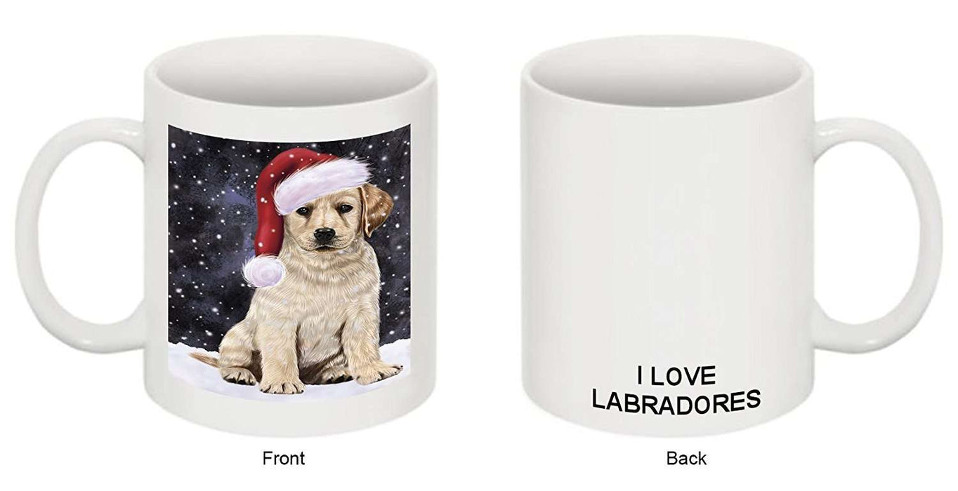 Let It Snow Happy Holidays Labrador Dog Christmas Mug CMG0733