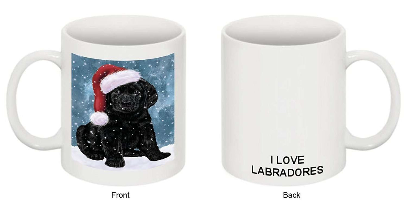 Let It Snow Happy Holidays Labrador Dog Christmas Mug CMG0735