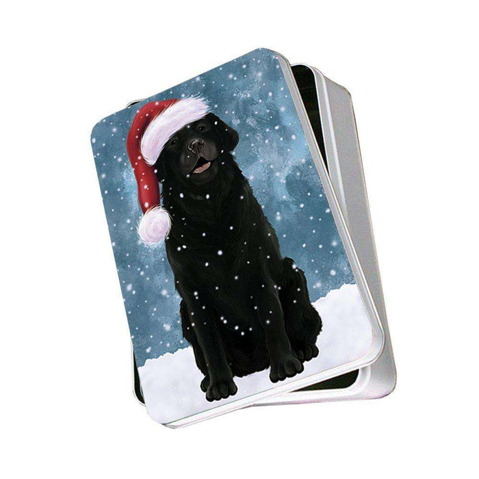Let It Snow Happy Holidays Labrador Dog Christmas Photo Storage Tin PTIN0278