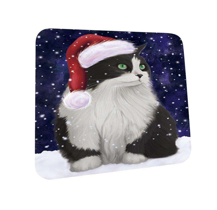 Let It Snow Happy Holidays Persian Cat Christmas Coasters CST325 (Set of 4)