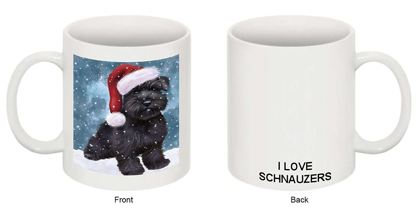 Let It Snow Happy Holidays Schnauzer Dog Christmas Mug CMG0759
