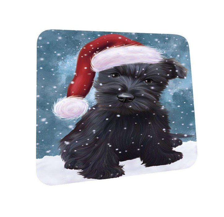 Let It Snow Happy Holidays Scottish Terrier Dog Christmas Coasters CST250 (Set of 4)