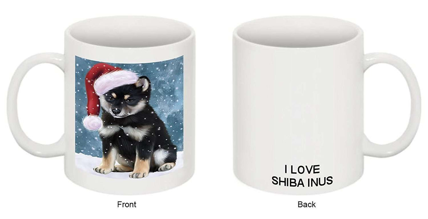 Let It Snow Happy Holidays Shiba Inu Dog Christmas Mug CMG0768