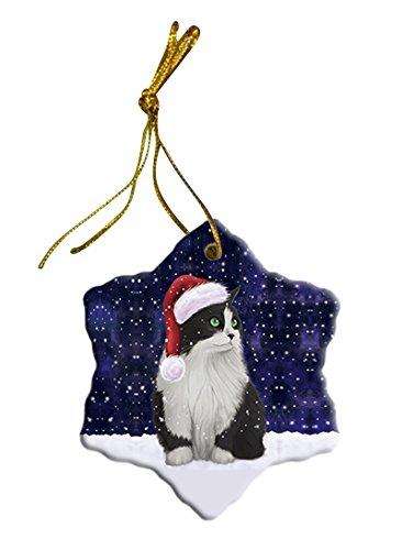 Let It Snow Persian Cat Christmas Star Ornament POR2663