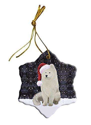 Let It Snow Samoyed Dog Christmas Star Ornament POR2680