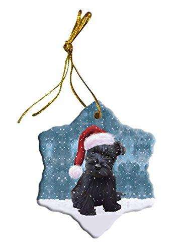 Let It Snow Scottish Terrier Dog Christmas Star Ornament POR2597