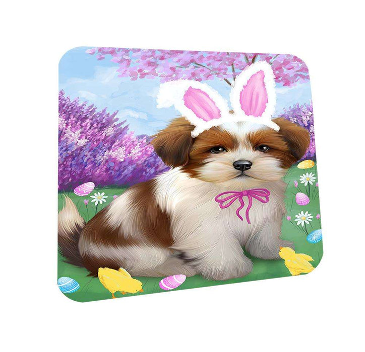 Lhasa Apso Dog Easter Holiday Coasters Set of 4 CST49134
