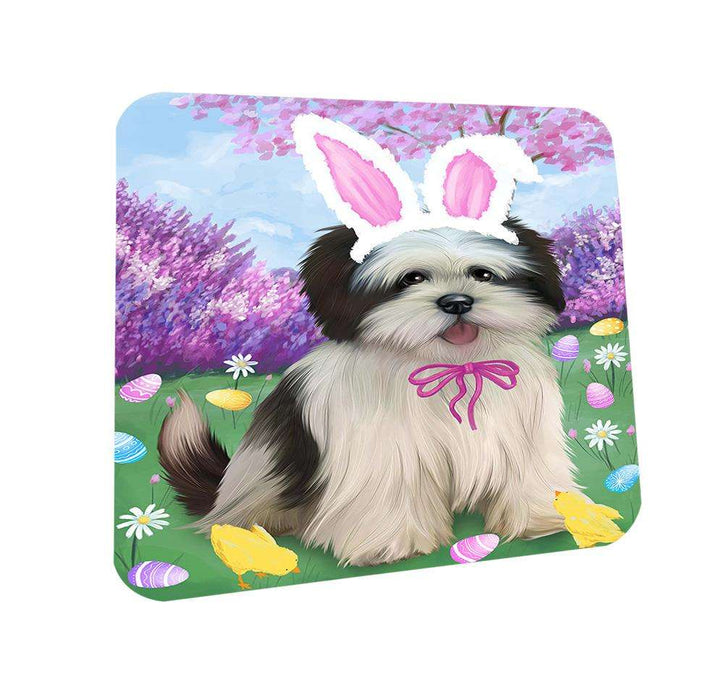 Lhasa Apso Dog Easter Holiday Coasters Set of 4 CST49135