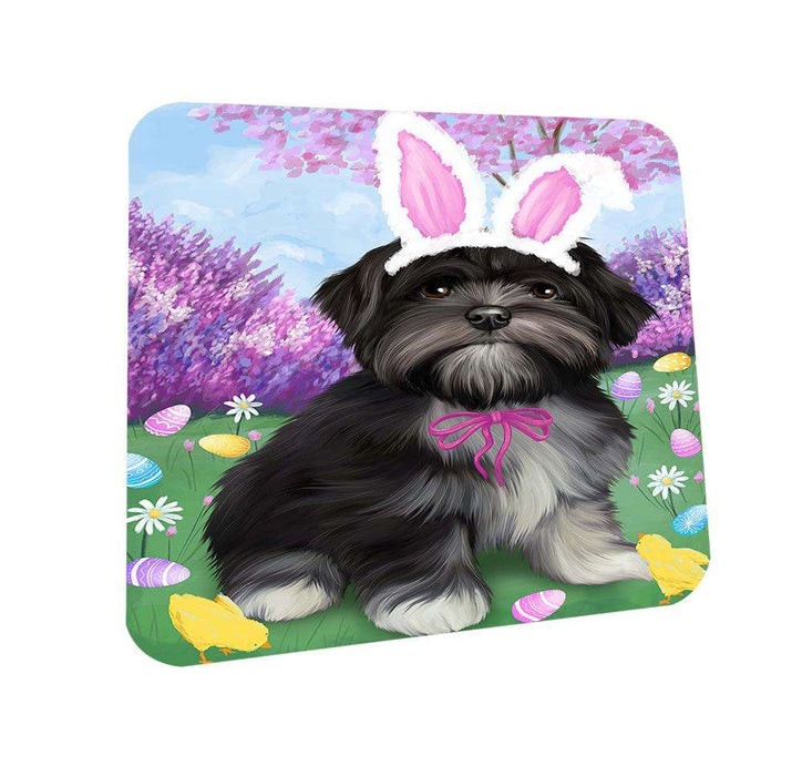 Lhasa Apso Dog Easter Holiday Coasters Set of 4 CST49136