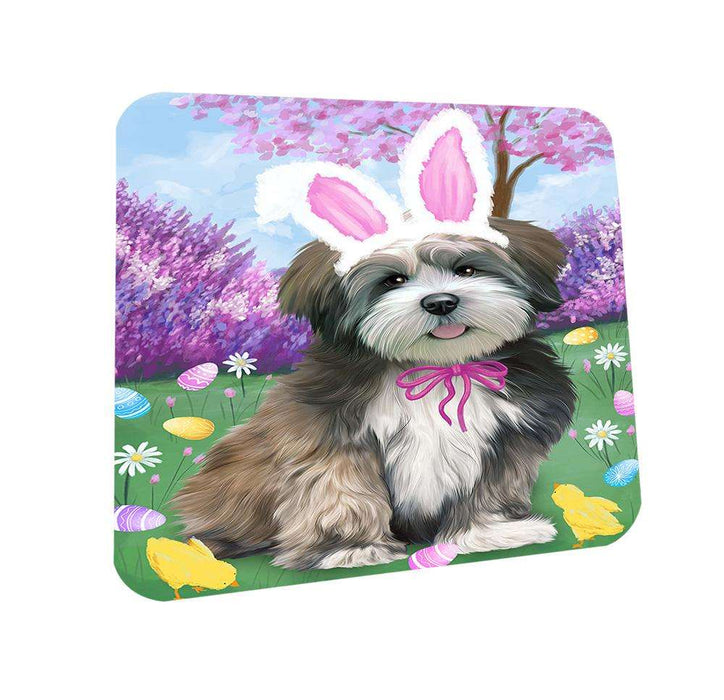 Lhasa Apso Dog Easter Holiday Coasters Set of 4 CST49137
