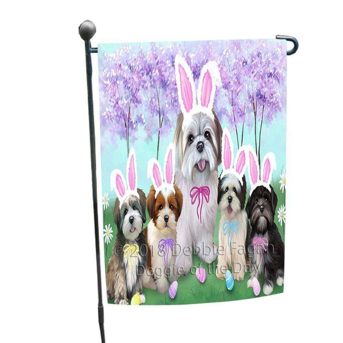 Lhasa Apso Dog Easter Holiday Garden Flag GFLG49082