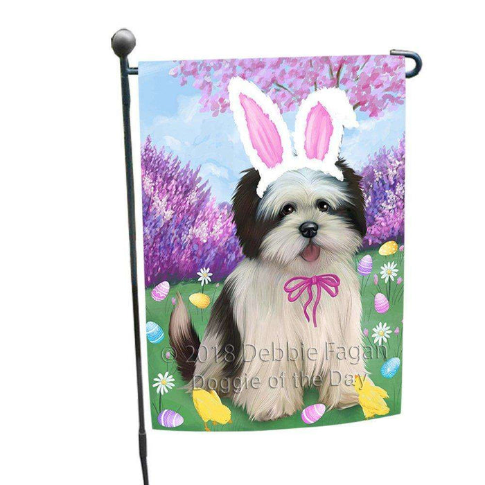 Lhasa Apso Dog Easter Holiday Garden Flag GFLG49085