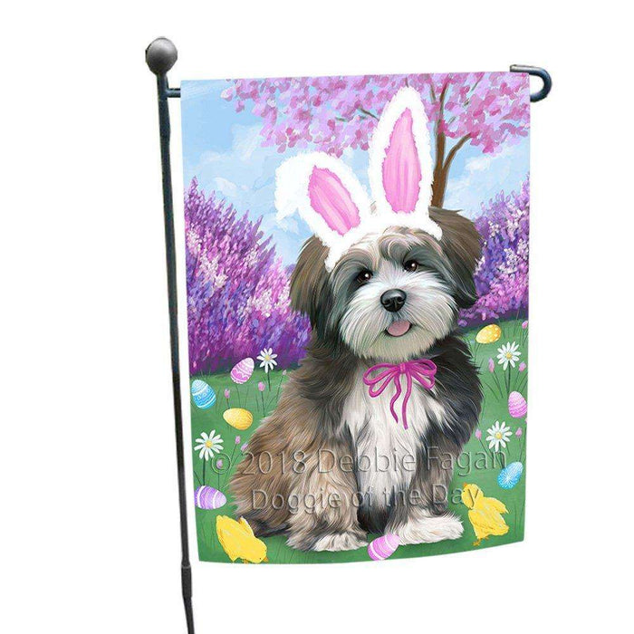 Lhasa Apso Dog Easter Holiday Garden Flag GFLG49087