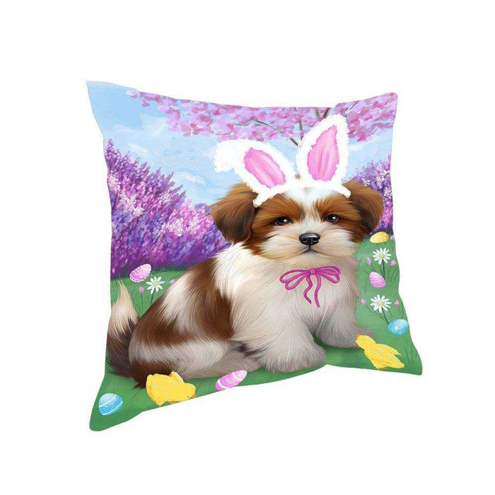 Lhasa Apso Dog Easter Holiday Pillow PIL52556