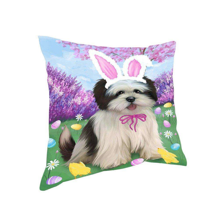 Lhasa Apso Dog Easter Holiday Pillow PIL52560