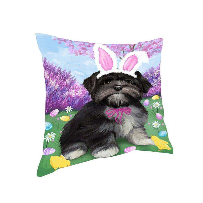Lhasa Apso Dog Easter Holiday Pillow PIL52564