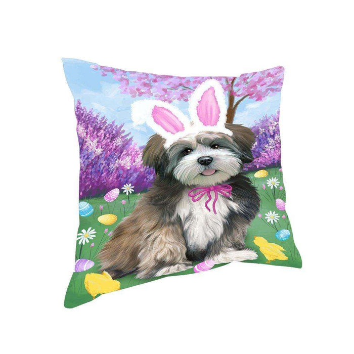 Lhasa Apso Dog Easter Holiday Pillow PIL52568