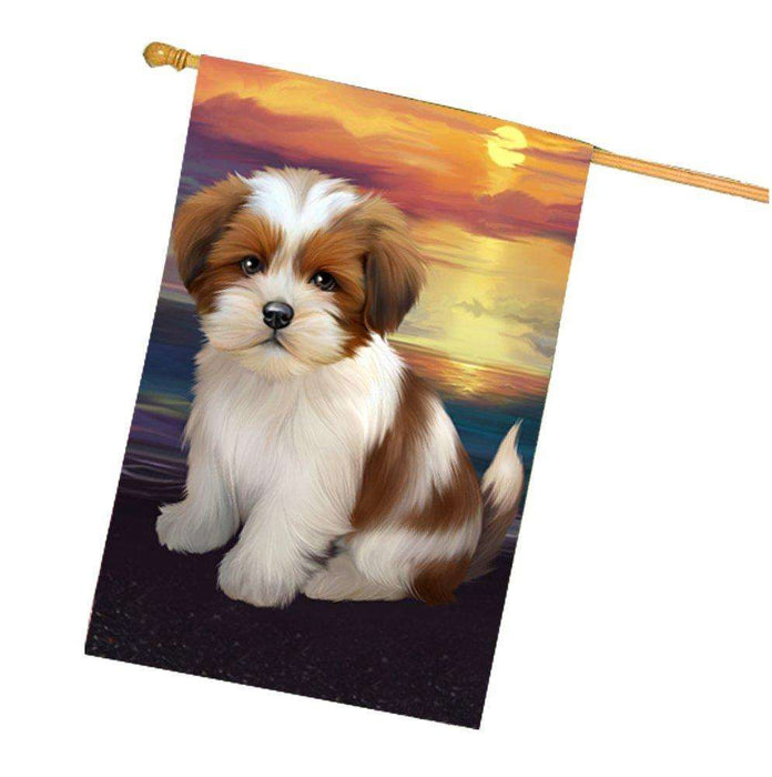 Lhasa Apso Dog House Flag HF412