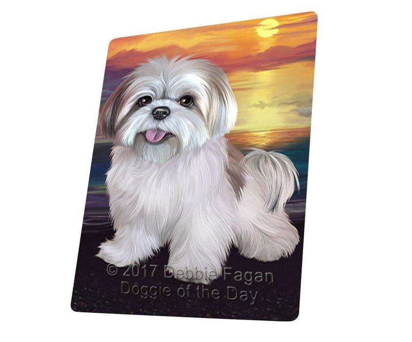 Lhasa Apso Dog Large Refrigerator / Dishwasher Magnet D404