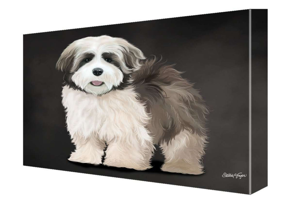 Lhasa Apso Dog Painting Printed on Canvas Wall Art Signed