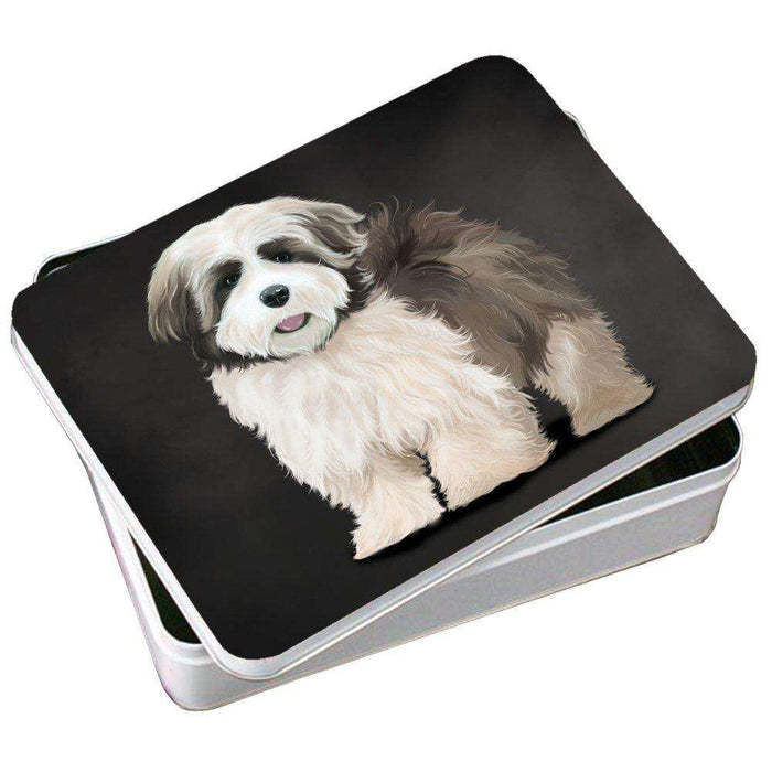 Lhasa Apso Dog Photo Storage Tin