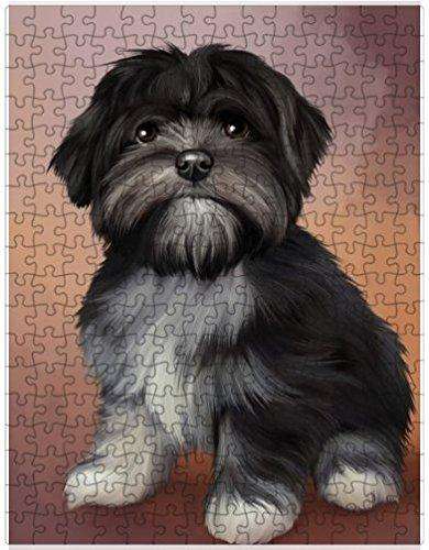 Lhasa Apso Dog Puzzle with Photo Tin D117