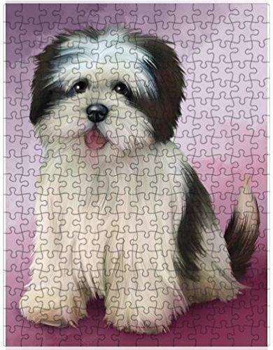 Lhasa Apso Dog Puzzle with Photo Tin D118