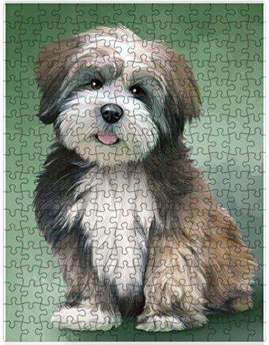 Lhasa Apso Dog Puzzle with Photo Tin D119