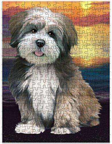 Lhasa Apso Dog Puzzle with Photo Tin D659