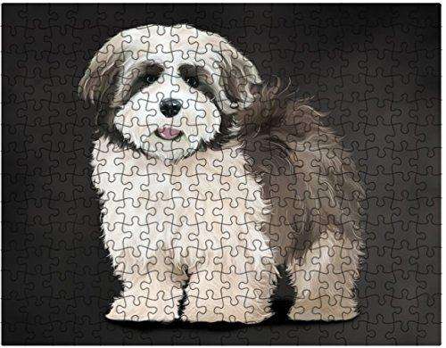 Lhasa Apso Dog Puzzle with Photo Tin