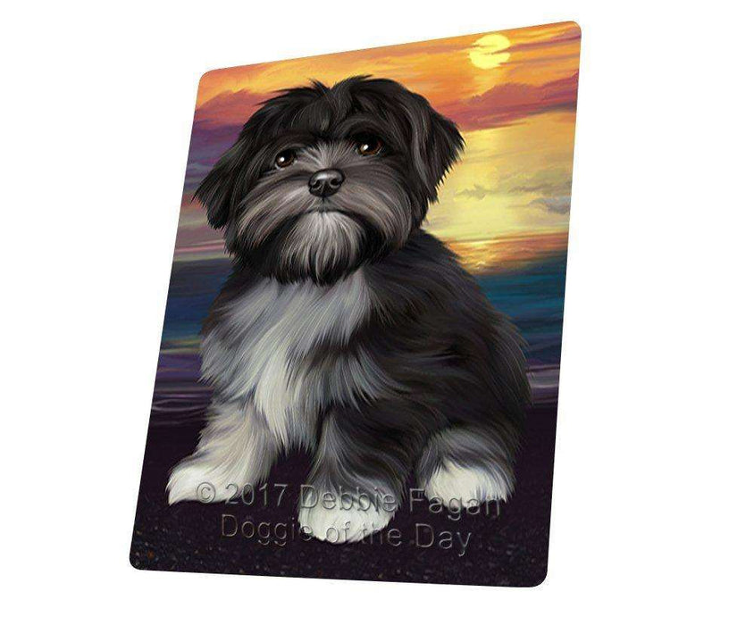 Lhasa Apso Dog Tempered Cutting Board CB148