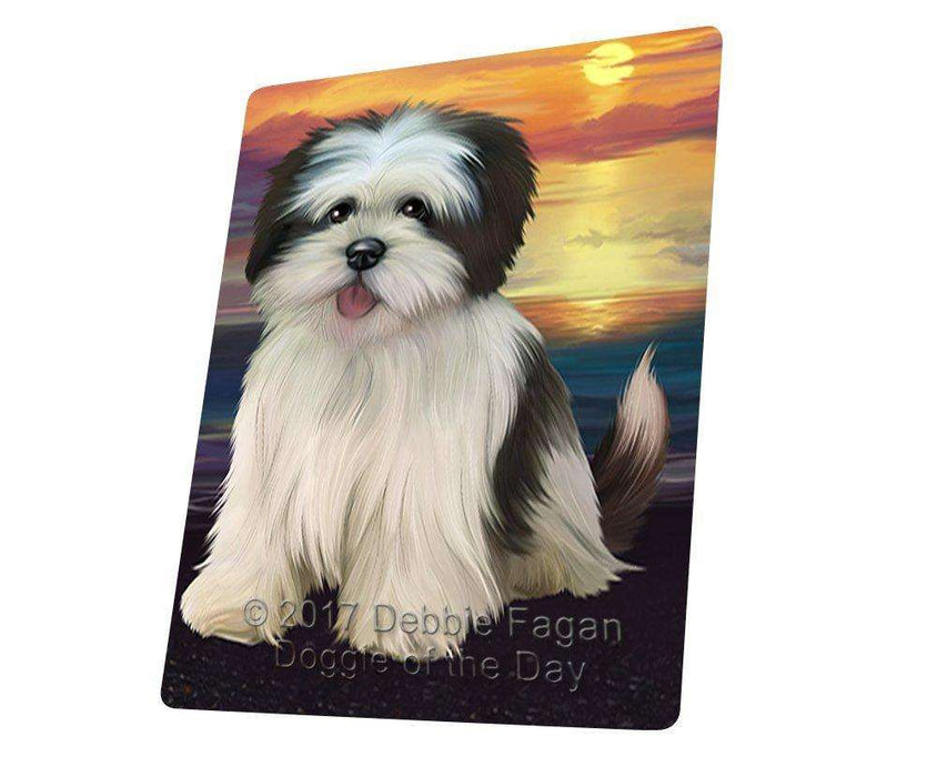 Lhasa Apso Dog Tempered Cutting Board CB149