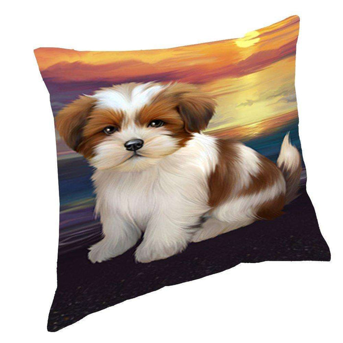 Lhasa Apso Dog Throw Pillow D533