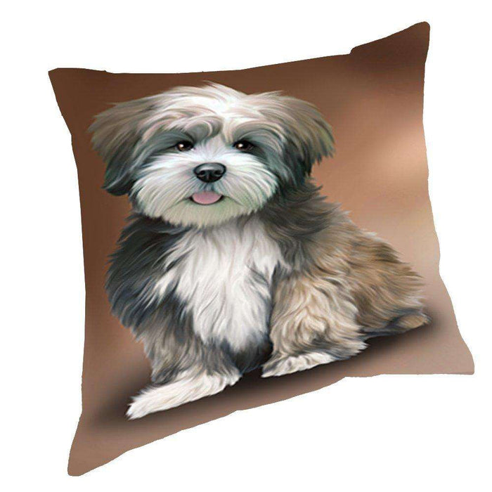 Lhasa Apso Dog Throw Pillow D538