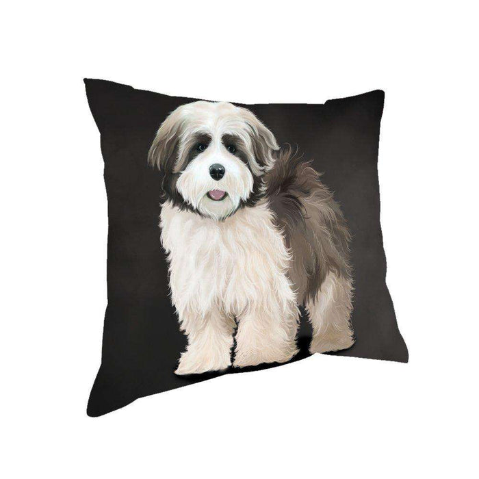 Lhasa Apso Dog Throw Pillow