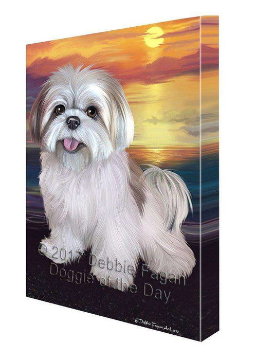 Lhasa Apso Dog Wall Art Canvas CV192