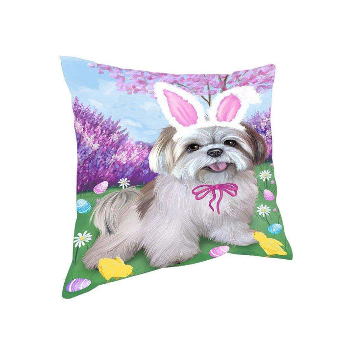 Lhasa Apsos Dog Easter Holiday Pillow PIL52552