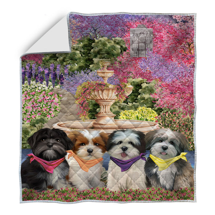 Lhasa Apso Quilt: Explore a Variety of Personalized Designs, Custom, Bedding Coverlet Quilted, Pet and Dog Lovers Gift