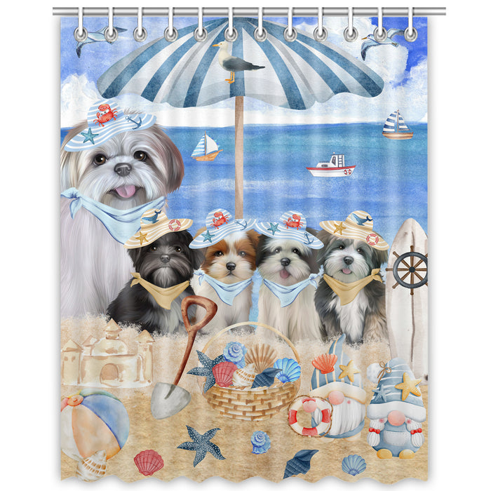 Lhasa Apso Shower Curtain, Custom Bathtub Curtains with Hooks for Bathroom, Explore a Variety of Designs, Personalized, Gift for Pet and Dog Lovers