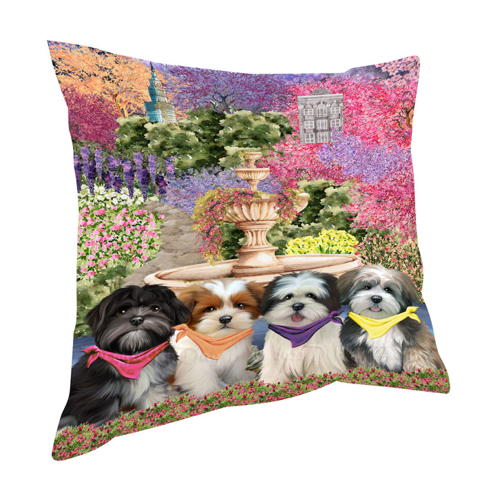 Lhasa Apso Pillow, Explore a Variety of Personalized Designs, Custom, Throw Pillows Cushion for Sofa Couch Bed, Dog Gift for Pet Lovers