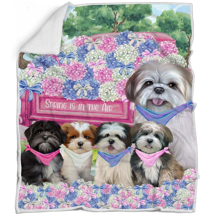 Lhasa Apso Blanket: Explore a Variety of Designs, Custom, Personalized Bed Blankets, Cozy Woven, Fleece and Sherpa, Gift for Dog and Pet Lovers