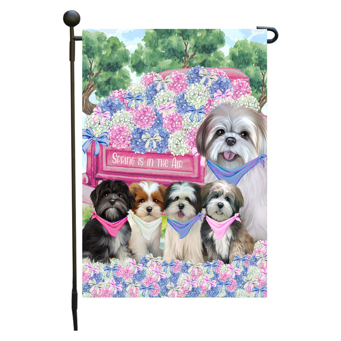 Lhasa Apso Dogs Garden Flag: Explore a Variety of Personalized Designs, Double-Sided, Weather Resistant, Custom, Outdoor Garden Yard Decor for Dog and Pet Lovers