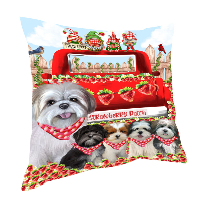 Lhasa Apso Pillow, Explore a Variety of Personalized Designs, Custom, Throw Pillows Cushion for Sofa Couch Bed, Dog Gift for Pet Lovers