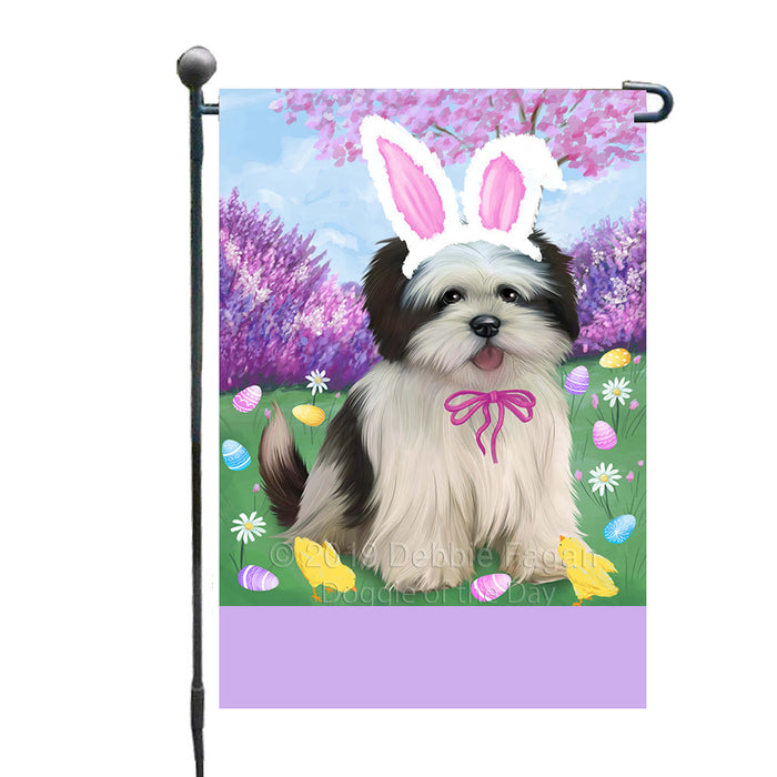 Personalized Easter Holiday Lhasa Apso Dog Custom Garden Flags GFLG-DOTD-A58910