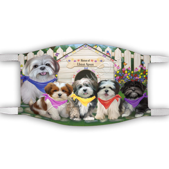 Spring Dog House Lhasa Apso Dogs Face Mask FM48812