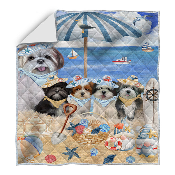 Lhasa Apso Quilt: Explore a Variety of Custom Designs, Personalized, Bedding Coverlet Quilted, Gift for Dog and Pet Lovers