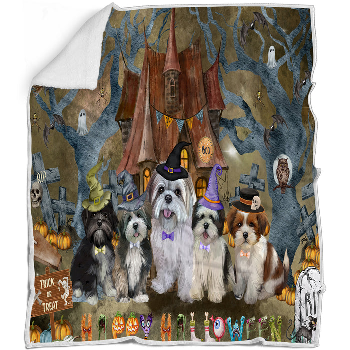 Lhasa Apso Blanket: Explore a Variety of Custom Designs, Bed Cozy Woven, Fleece and Sherpa, Personalized Dog Gift for Pet Lovers