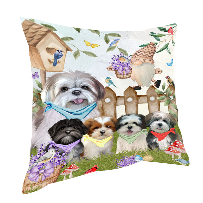 Lhasa Apso Pillow: Cushion for Sofa Couch Bed Throw Pillows, Personalized, Explore a Variety of Designs, Custom, Pet and Dog Lovers Gift