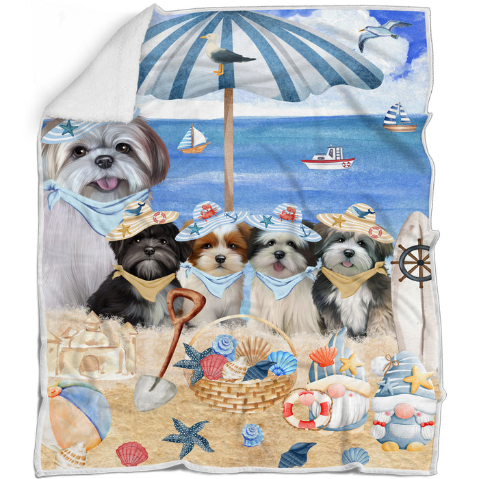 Lhasa Apso Blanket: Explore a Variety of Custom Designs, Bed Cozy Woven, Fleece and Sherpa, Personalized Dog Gift for Pet Lovers